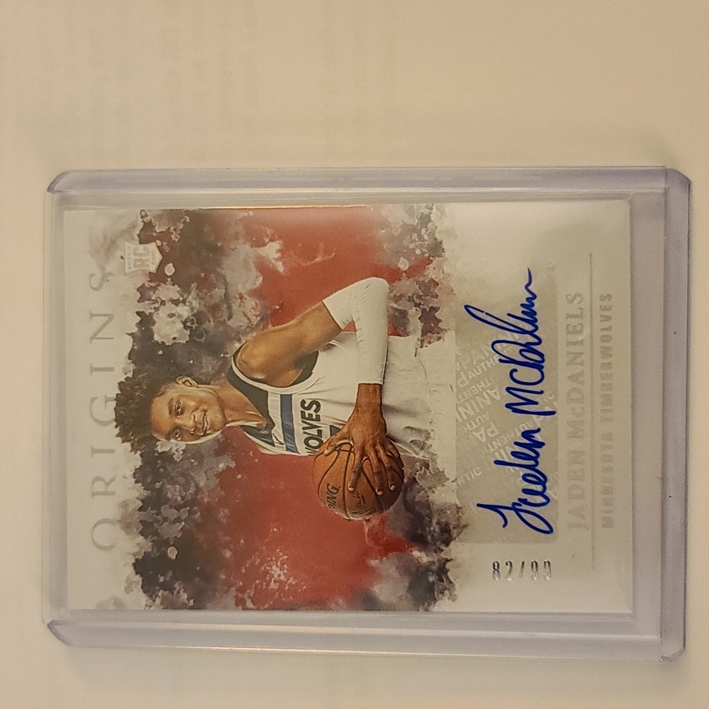 2020-21 Panini Origins Jaden McDaniels Rookie Auto